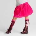 Girls' Velvet A Line Skirt - Cat & Jack Pizzazz Pink Opaque S