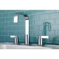 Widespread 2 handle Bathroom Faucet with Pop-up Drain