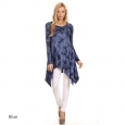 Women's Tie-dyed Jersey Knit Pattern Tunic