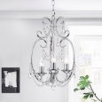 Abrilia 3-Light Candelabra Chrome Pendant