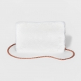 Mossimo Supply Co. Faux Fur Foldover Clutch W/ Removable Crossbody Chain Cream