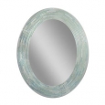 Headwest Reeded Sea Glass Oval Wall Mirror