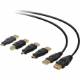 Belkin USB 5 N 1 Cable Kit with Adapters, 16 ft. - BELKIN COMPONENTS