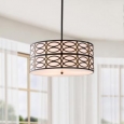 Indoor 3-light Black Pendant Chandelier