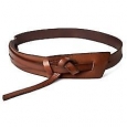Women's Wide Messy Knot Belt Brown L - Mossimo Supply Co.