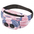 Jam Bag Wireless Speaker Fanny Pack Stars Stripes Tote Music Party Portable