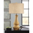 Signature Design by Ashley Jenci Antique Yellow Ceramic Table Lamp