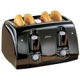 Sunbeam Black 4-slice Wide Slot Toaster