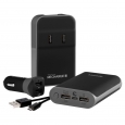Techlink ReCharge - RC 7800 Travel Power Kit, Multi-Colored