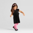 Toddler Girls Chiffon Scalloped Dress - Sunglow Pink 6X