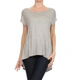 Women's Solid Short Sleeve Tunic