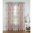 Window Elements Pamela 84-inch Printed Sheer Rod Pocket Curtain Panel - 54 x 84