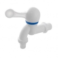 Bathroom Garden White Blue Bib Tap Plastic Water Faucet