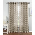 Window Elements Quatrefoil 96-inch Printed Sheer Grommet Curtain Panel