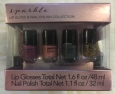 Lip Gloss & Nail Polish Collection 16 Variety Colors Sparkle