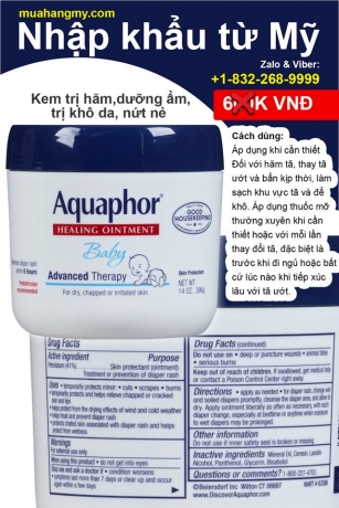 Kem trị hăm, dưỡng ẩm, trị khô da, nứt nẻ Aquaphor.