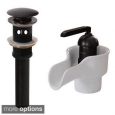 Elite Single Handle Oil-Rubbed Bronze Bathroom Sink Faucet with Pop-Up Drain