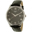 Tissot Men's Tradition T063.610.16.058.00 Black Leather Swiss Quartz Dress Watch