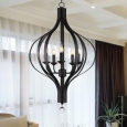 Anzola 5-Light 22-Inch Antique Bronze Modern Pendant