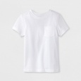 Toddler Boys' Pocket Short Sleeve T-Shirt - Cat & Jack White 2T