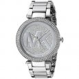 Michael Kors Women's Parker MK5925 Silver Stainless-Steel Quartz Watch with Silver Dial