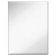 Silvertone Large Rectangular Beveled Wall-mounted Mirror - Silver - 24 x 36 inch