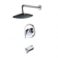 Single Handle Pressure Balanced Tub and Rain Shower