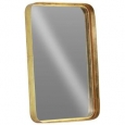 Urban Trends Collection UTC40856 Metallic-gold-finished Metal Rectangular Wall Mirror