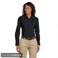 Women's Essential Poplin Long Sleeve Blouse