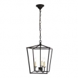 Maddox Collection Black Finish Iron Pendant