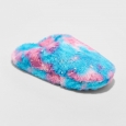 Girls' Ellory Star Scuff Furry Slippers - Wondershop M(2-3), Multicolored