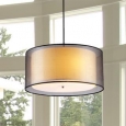 Jonah 3-light Double Drum Shade Pendant