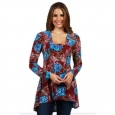 24/7 Comfort Apparel Formentera Tunic Top