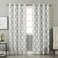 Aurora Home Faux-silk Reverse Moroccan Grommet Blackout Curtain Panel