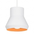 LBL Milo 1 light White Outside with Orange Inside Incandescent                          Suspension