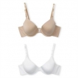 Maidenform Self Expressions Women's T-shirt Bra 5701 2-pack Latte/white