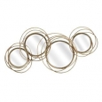 Spherical Wall Mirror, Gold - Benzara - N/A