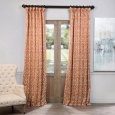 Exclusive Fabrics Nouveau Rust Print Blackout Curtain Panel Pair