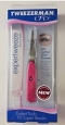 Brand Tweezerman Slant Tweezer Stainless Steel Expertweeze Pink