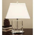 Crystal Oval Table Lamp