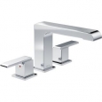 Delta T2767 Ara Double Handle Roman Tub Faucet Trim (Less Valve)