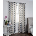 Arden Loft Mindwork Collection Diamond Pattern Cotton Curtain Panel