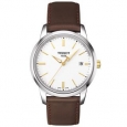 Tissot Men's T0334102601101 T-Classic Dream Brown Leather Watch