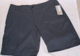 Jack Nicklaus Golf Shorts 36 Staydri Stretch Blue Gray Micro Striped Cell Pocket