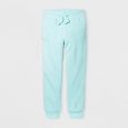 Girls' Fleece Jogger Pants - Cat & Jack Aqua (Blue) XS