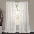 Lush Decor Samantha White 84-inch Curtain Panel (As Is Item)