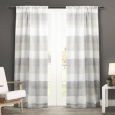 ATI Home Bern Rod Pocket Window Curtain Panel Pair