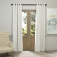 Exclusive Fabrics Off White Grommet Velvet Blackout Curtain Panel