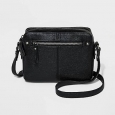 Women's Camera Crossbody Handbag - Merona&153; Black