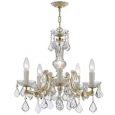 Crystorama Lighting Group 4376-CL-SAQ Maria Theresa 5 Light 20